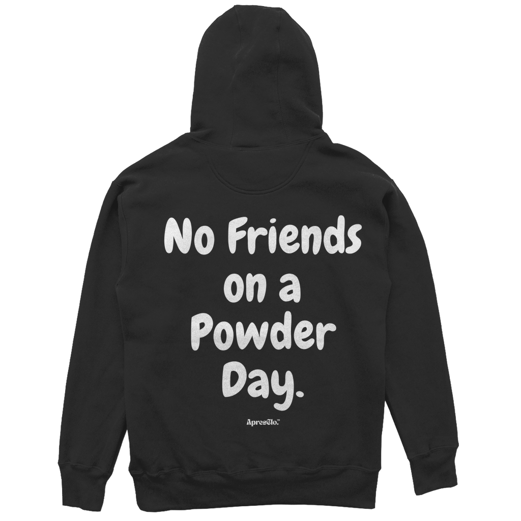 no friends on a powder day - Unisex Oversize Hoodie